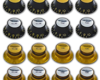 Advanced Plating Historic CAB Top Hat Reflector Tone & Volume Knobs (4-Pack) - Fits Gibson®