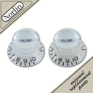 Norlin Embossed Top Hat Reflector Volume MOD Knob for Gibson® Guitars