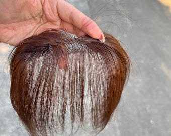 2 x 12 cm Stirn unsichtbare nahtlose Haaransatz Stück leichte Baby Haar Topper natürlich