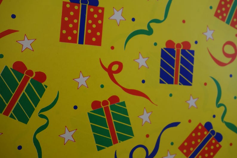 Vintage wrapping paper gift wrap bright all occasion like new birthday wedding baby children scrapbooking collage gifts 20 x 30 sheets