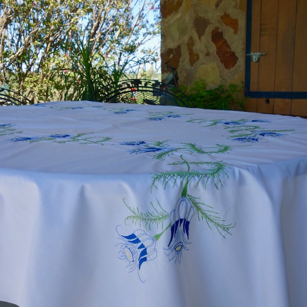 Embroidered Tablecloth Etsy