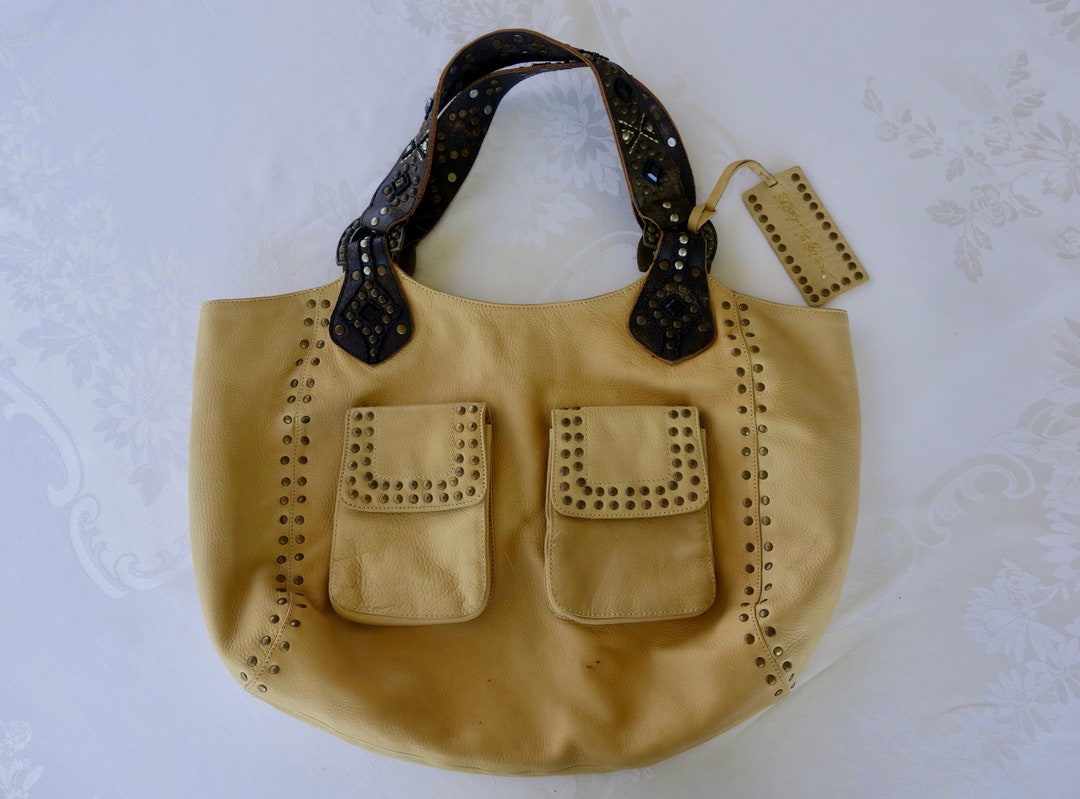 Buy Betsey Johnson Leather Shoulder Bag: Studded, Beaded, Pink Floral  Lining Online in India