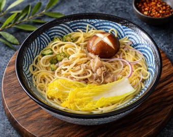 Japanese ceramic ramen bowl, noodle soup bowl, aesthetic kitchen decor, ramen lover gift, unique handmade style
