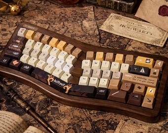 Custom Harry Potter keyboard keycaps – PBT dye-sublimation – retro keycaps for mechanical keyboard