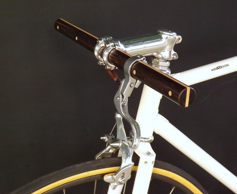 Blackwood and maple wood straight bicycle handlebar Etsy