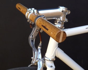 oak and ash wood straight bicycle handlebar