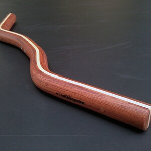 bubinga and ash wood moustache bicycle handlebar wooden bicycle handlebar image 4