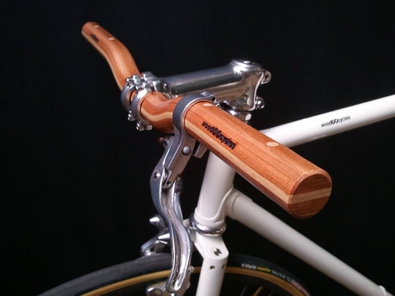 Manubrio per bicicletta riser in legno di ciliegio e acero manubrio per  bicicletta in legno -  Italia