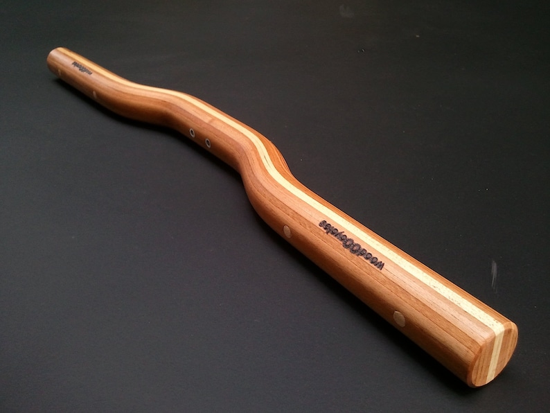 cherry and maple wood riser bicycle handlebar wooden bicycle handlebar zdjęcie 4