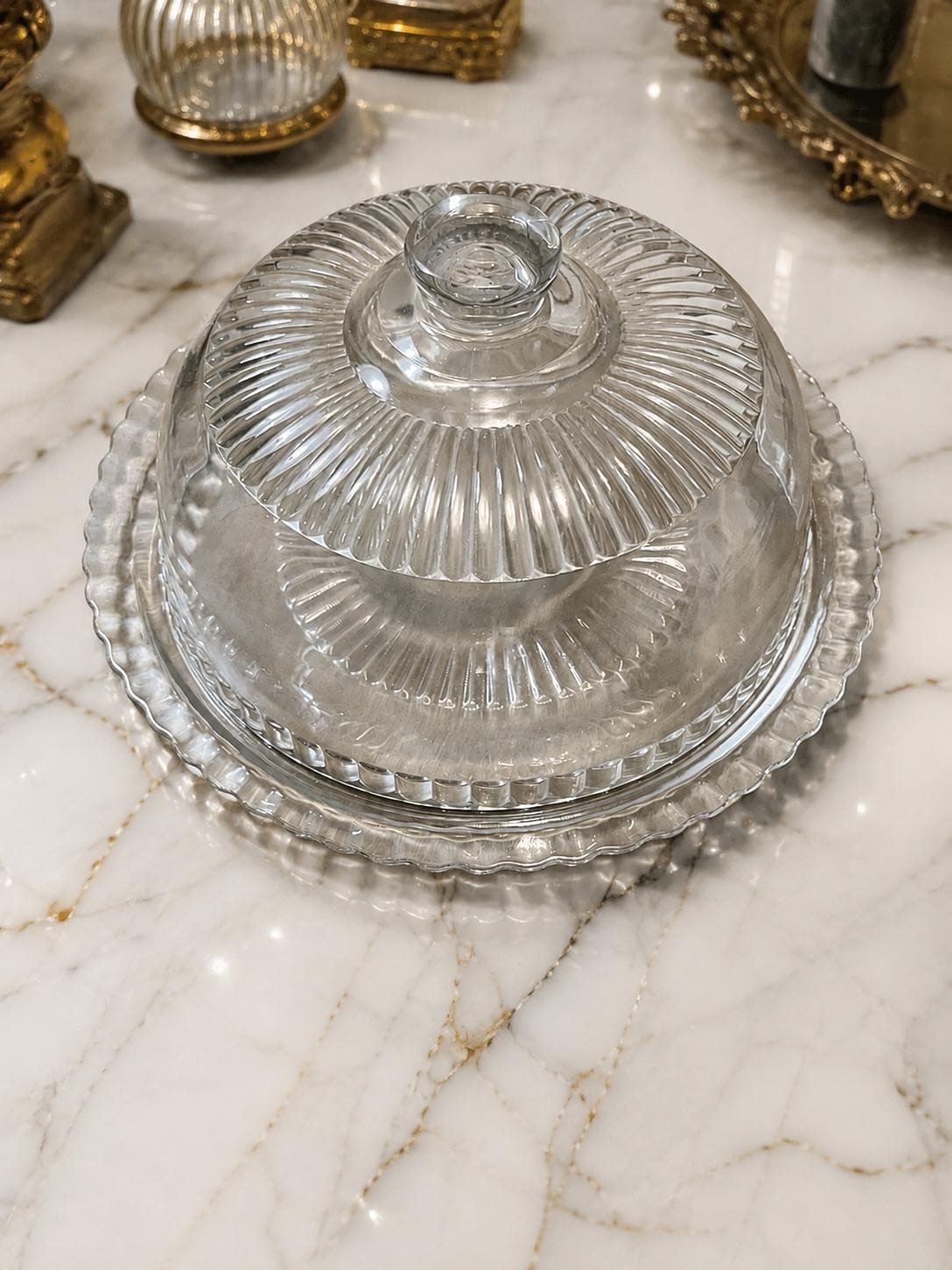 Arcoroc cake stand - Etsy 日本