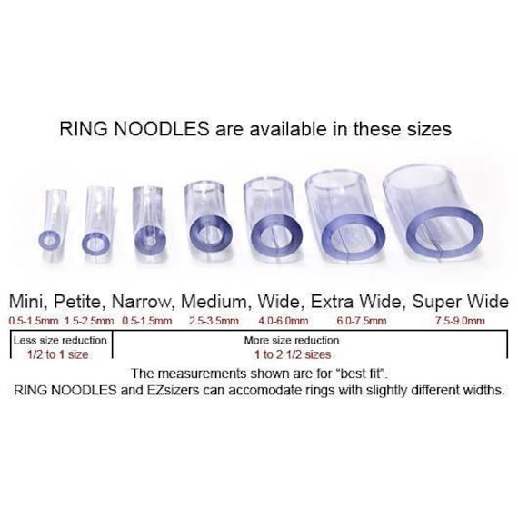 Ring Guard by RING NOODLE 7 Pack: 1-mini, 1-petite, 1-narrow, 1