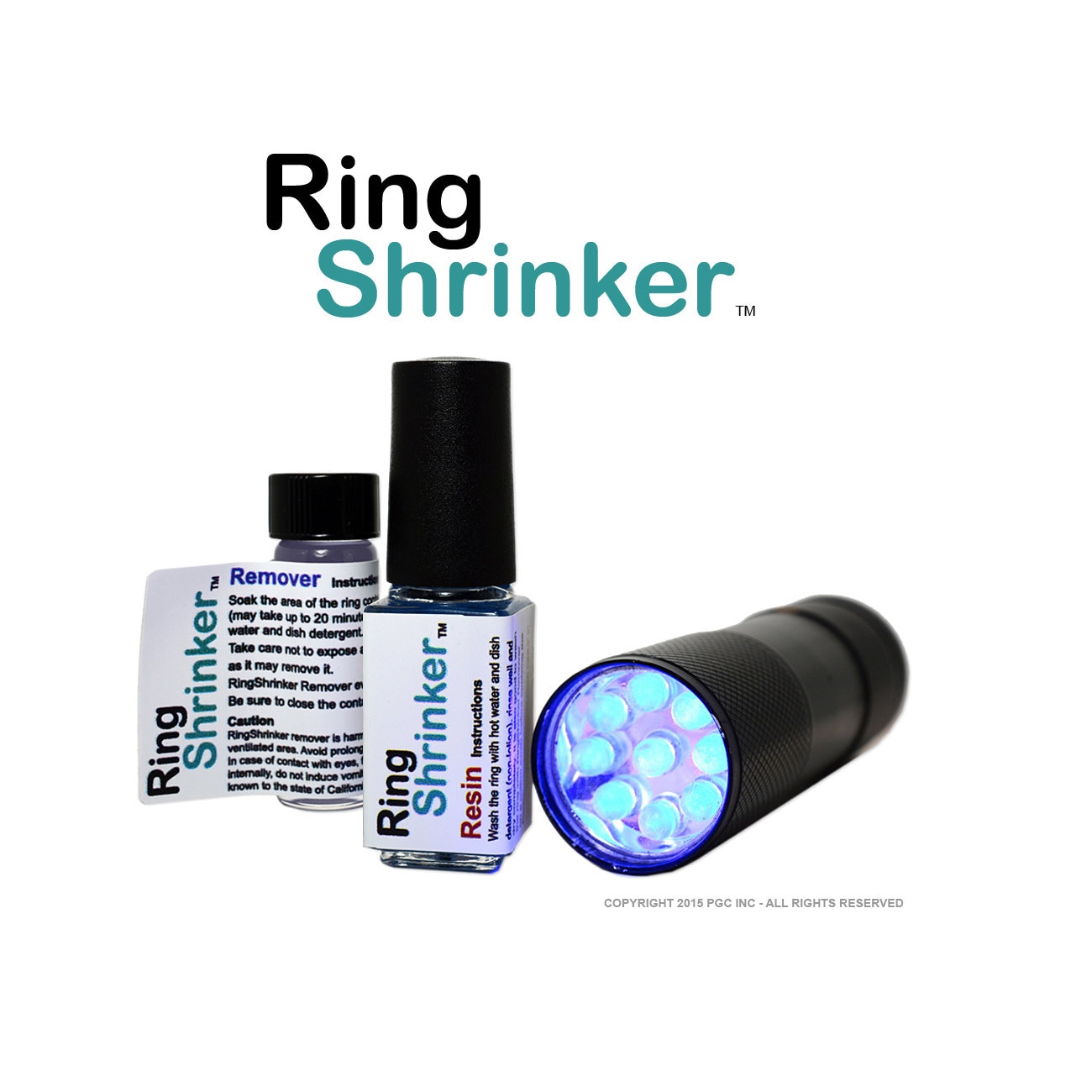 Ringshrinker Ring Size Reducer UV Flashlight Pack Etsy