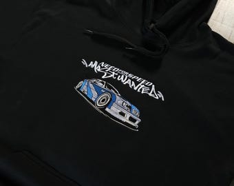 Need For Speed Most Wanted Embroidery hoodie | NFS MW | BMW e46 | m3 | Gtr