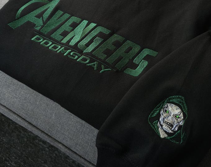 Dr. Doom Avengers Doomsday Embroidery hoodie | AVENGERS | DR. DOOM