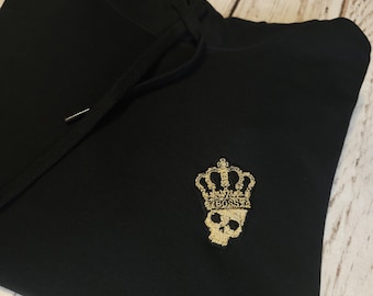 Full embroidery Crown Foil Hoodie - FPS CSGO CS2 Gamer Slang Graphic Hoodie | Streetwear Gaming Sweatshirt | Unisex