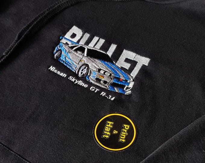 Fast and The Furious Cars Embroidery hoodie | FF | Nissan Skyline | Bullet | female dogs | Honda s2000