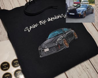 High Quality Custom Embroidered | Tsar Hoodie | Personalized Sleeve Text |