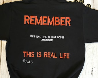 Full big embroidery"Remember! This isn't the killing house anymore! This is real life." - FPS CS2 Gamer Hoodie Streetwear Gaming Sweatshirt