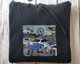 Need For Speed Most Wanted Embroidery hoodie | NFS MW | BMW e46 | m3 | Gtr