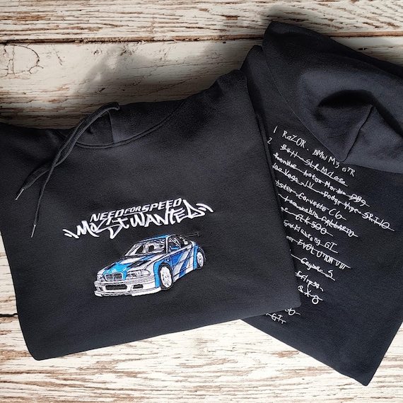 Need for Speed Most Wanted Embroidery Hoodie | NFS MW | BMW E46