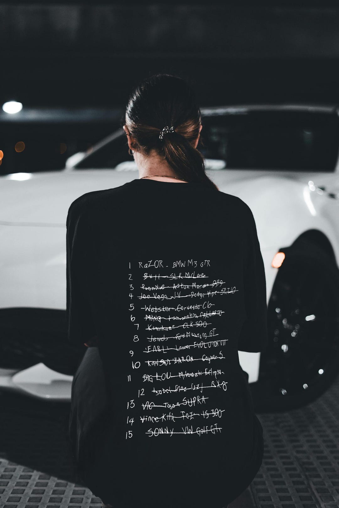 Need for Speed Most Wanted Embroidery Blacklist Oversize Premium T