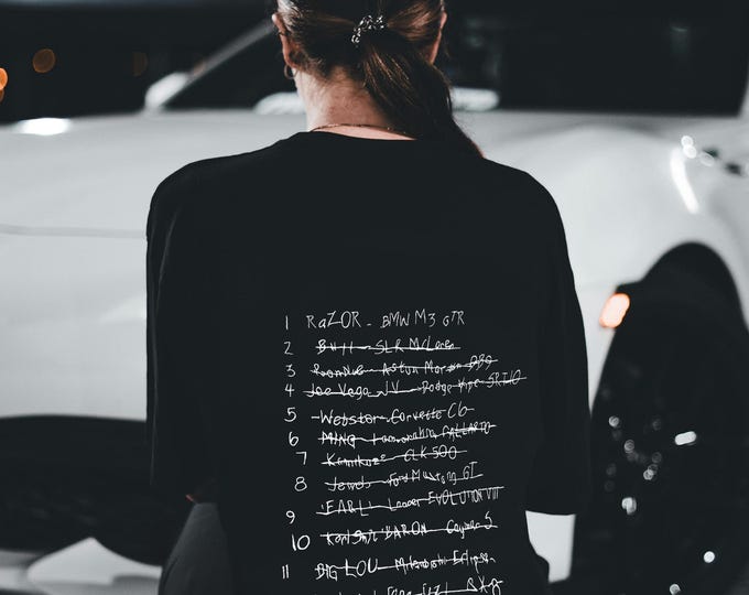 Need For Speed Most Wanted Embroidery Blacklist Oversize Premium T-shirt | NFS MW | BMW e46 | m3 | Gtr