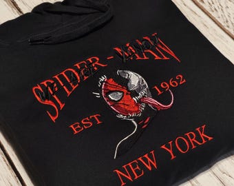 スパイダーマン 刺繍パーカー | アベンジャーズ | ピーター・パーカー | マイルズ・モラレス | グウェン | ヴェノム