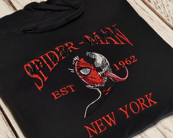 Spiderman Embroidery hoodie | AVENGERS | Peter Parker | Miles Morales | Gwen | Venom