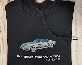 Ford Mustang GT 500 Eleonor embroidery hoodie | john wick | 60 seconds | mustang | gt500 | Shelby