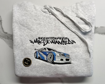Need For Speed Most Wanted Embroidery hoodie | NFS MW | BMW e46 | m3 | Gtr