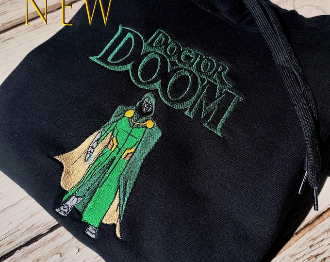 Dr. Doom Avengers Doomsday Embroidery hoodie | AVENGERS | DR. DOOM