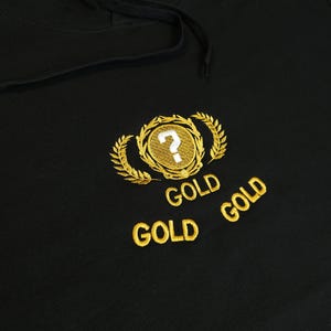 Bordado completo | Sudadera con capucha de rango desconocido - Sudadera con capucha gráfica con jerga de jugadores de FPS CS2 | Sudadera de estilo urbano para gamers | Unisex