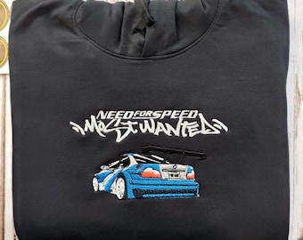 Need For Speed Most Wanted Embroidery hoodie | NFS MW | BMW e46 | m3 | Gtr