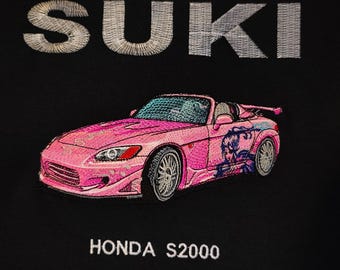 Fast and The Furious Cars Embroidery hoodie | FF | Nissan Skyline | Bullet | female dogs | Honda s2000