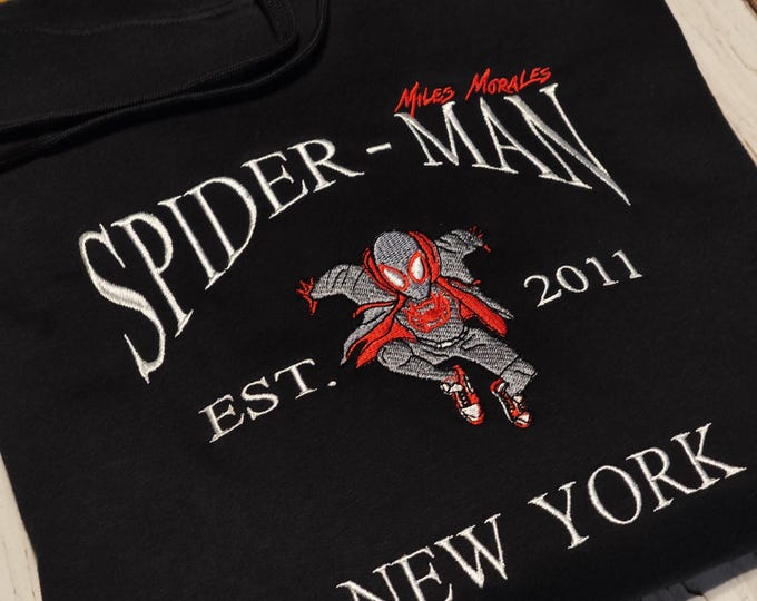 Spiderman Embroidery hoodie | AVENGERS | Peter Parker | Miles Morales | Gwen | Venom
