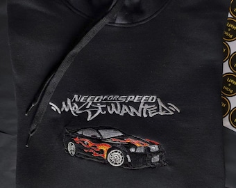 Need For Speed Most Wanted Embroidery hoodie | NFS MW | Mustang | Razor