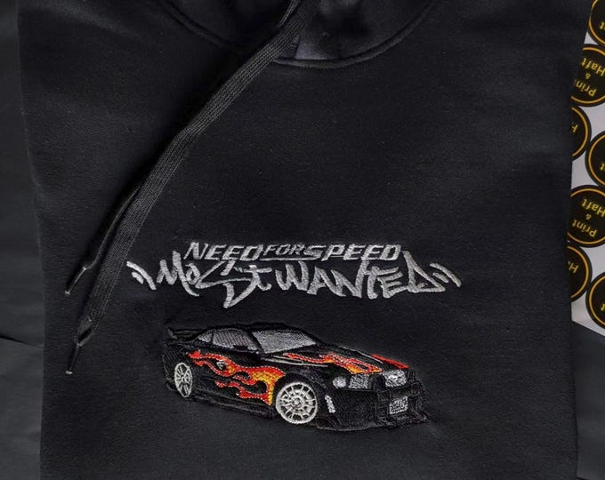 Need For Speed Most Wanted Embroidery hoodie | NFS MW | Mustang | Razor