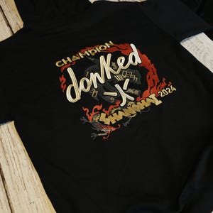 Heltäckande stort broderi med Team Spirit och Donk - FPS CSGO CS2 Gamer Slang Graphic Hoodie | Streetwear Gaming Hoodie | Unisex
