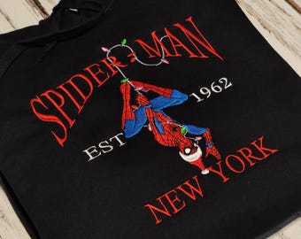 Sudadera con capucha bordada de Spiderman | VENGADORES | Peter Parker | Miles Morales | Gwen | Venom