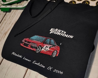 Fast and The Furious Cars Embroidery hoodie | FF | Skyline | Supra | Lancer | Eclipse