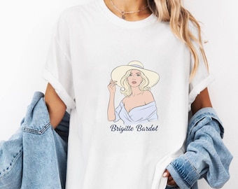 Brigitte Bardot Shirt, 60s Icon Art, French Cinema Gift, Bardot Eternelle