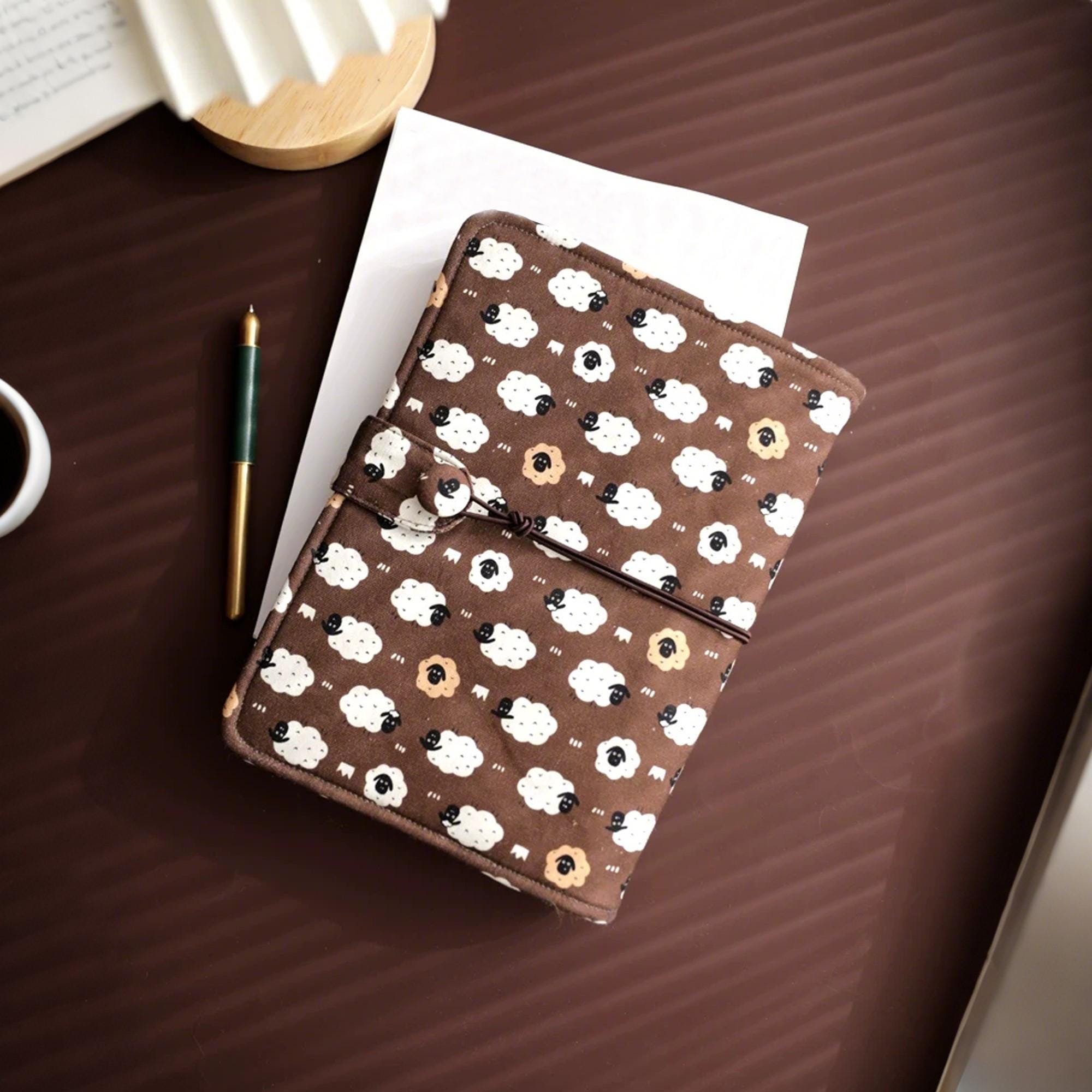 Small Ringed Notebook Cute A6 Binder Notebook, Fabric Refillable Journal, Kawaii Mini Planner ...