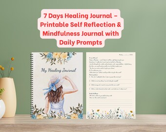 7 Tage Healing Journal für Mädchen – Printable Achtsamkeit & Selbstliebe Buch (PDF)