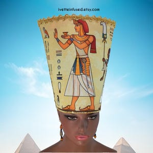 PHAROAH & FRIENDS EGYPTIAN Crown and Earring set #handmade #original #ancient #Egypt #crown #unisex #Halloween #costume