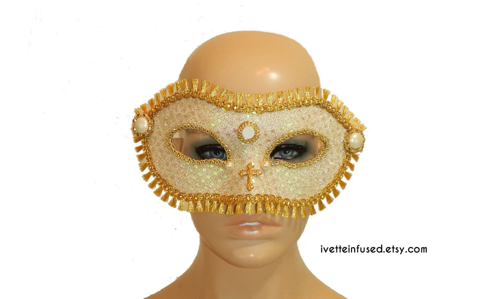 SACRED HEART Elizabethan Headpiece and Masquerade Mask Set Etsy