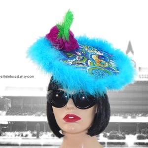 SASSY CLASSY Kentucky Derby #fascinator #handmade #original #round #churchfascinator #churchhats #milliner #Halloween #couture #fashion