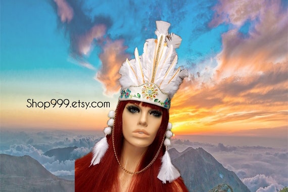 owl feather headband