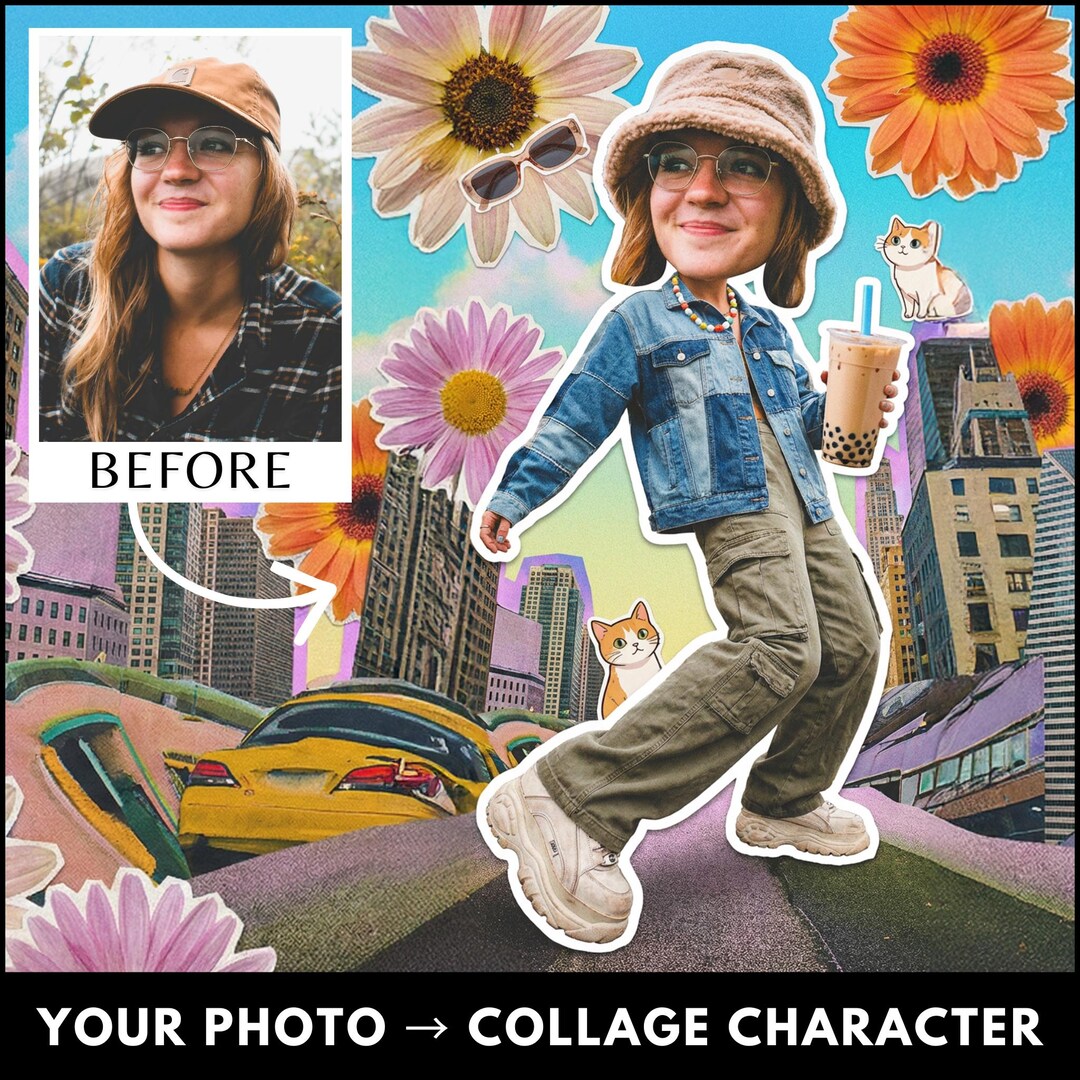 Fantasy Style Collage | 3 Styled Versions + Transparent Cut-out ...
