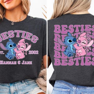 Sudadera Stitch Angel Besties, camiseta a juego Disney Friends, camiseta Stitch Angel Besties, camiseta Disney Stitch, camiseta Disney Besties imagen 8