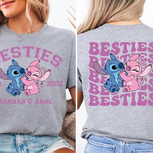 Sudadera Stitch Angel Besties, camiseta a juego Disney Friends, camiseta Stitch Angel Besties, camiseta Disney Stitch, camiseta Disney Besties imagen 10